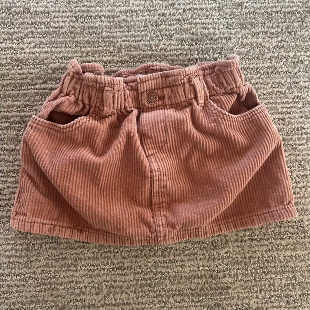 Zara Kids Corduroy Skirt in Dusty Pink